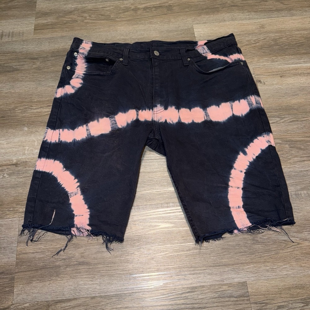 Levis 511 Slim Mens Jeans W36 Blue Tie Dye Denim Dark Blue Summertime Casual